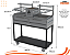 Parrilla Residencial Premium Dupla INOX 304  118 x 45cm - Com Carrinho - Imagem 7