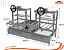 Parrilla Residencial Premium Dupla INOX 304 - Para Alvenaria 118 x 45cm - Imagem 7