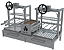 Parrilla Residencial Premium Dupla INOX 304 - Para Alvenaria 118 x 45cm - Imagem 5