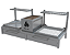 Parrilla Residencial Premium Dupla INOX 304 - 118 x 45cm Para Alvenaria - Imagem 2