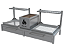 Parrilla Residencial Premium Dupla INOX 304 - 118 x 45cm Para Alvenaria - Imagem 3