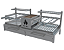Parrilla Residencial Premium Dupla INOX 304 - 118 x 45cm Para Alvenaria - Imagem 5