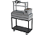 Parrilla Residencial Premium INOX 304 - Carrinho 97 x 45cm - Com Volante - Imagem 2