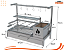 Parrilla Residencial Premium INOX 304 - Alvenaria Com Tendal e Porta 97 x 45cm - Imagem 5