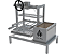 Parrilla Residencial Premium INOX 304 – Alvenaria com Volante 74x45cm - Imagem 1