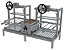 Parrilla Residencial Premium Dupla INOX 304 - de Alvenaria com Volante 118 x 45cm - Imagem 1