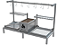 Parrilla Residencial Premium Dupla INOX 304 - 118 x 45cm Para Alvenaria Com Tendal - Imagem 2