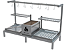 Parrilla Residencial Premium Dupla INOX 304 - 118 x 45cm Para Alvenaria Com Tendal - Imagem 4