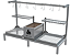 Parrilla Residencial Premium Dupla INOX 304 - 118 x 45cm Para Alvenaria Com Tendal - Imagem 6