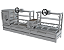 Parrilla Residencial Premium Dupla INOX 304 - Bancada e Volante 200 x 45cm - Imagem 1