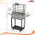 Parrilla Residencial Premium INOX 304 - Carrinho Com Volante 74 x 45cm - Imagem 9