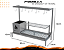 Parrila Residencial INOX 430 De Alvenaria Com Tendal - 89 x 34cm - Imagem 2