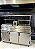 Parrilla Residencial Premium Dupla INOX 304 - Bancada Com Tendal 165 x 45cm - Imagem 2