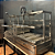 Parrilla Residencial Premium Dupla INOX 304 Bancada Com Volante 165 x 45cm - Imagem 2