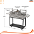 Parrilla Residencial Premium Dupla INOX 304 - Carrinho 118 x 45cm - Imagem 15