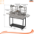 Parrilla Residencial Premium Dupla INOX 304 - Carrinho Com Volante 118 x 45cm - Imagem 19