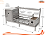 Parrilla Residencial Premium INOX 304 - Para Alvenaria 135 x 45cm Com Varal e Forno - Imagem 5