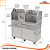 Parrilla Profissional Premium 126cm, 146cm OU 166cm, 2 Volantes Carenada - INOX 304 - Imagem 5