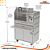 Parrilla Profissional Em INOX 304 Com Carrinho e Fechamento - Imagem 6
