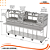 Parrilla Profissional Dupla 250x60 Em INOX 304 Com Carrinho e Mesa - Imagem 4