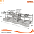 Churrasqueira Parrilla Profissional de Alvenaria Premium 215x60cm 4 Volantes - INOX 304 - Imagem 4