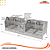 Parrilla Profissional de Alvenaria Premium 215x60cm 4 Volantes - INOX 304 - - Imagem 4