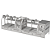 Churrasqueira Parrilla Profissional de Alvenaria Premium 250x60cm 4 Volantes - INOX 304 - Imagem 1