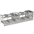 Churrasqueira Parrilla Profissional de Alvenaria Premium 250x60cm 4 Volantes - INOX 304 - Imagem 3