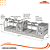 Churrasqueira Parrilla Profissional de Alvenaria Premium 250x60cm 4 Volantes - INOX 304 - Imagem 4