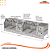 Parrilla Profissional de Alvenaria Premium 250x60cm 4 Volantes - INOX 304 - Imagem 4