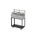 Parrilla Residencial Premium Dupla INOX 304 - Carrinho 97 x 45cm - Imagem 7