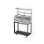 Parrilla Residencial Premium Dupla INOX 304 - Carrinho 97 x 45cm- Com Tendal - Imagem 7