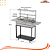 Parrilla Residencial Premium Dupla INOX 304 - Carrinho 97 x 45cm- Com Tendal - Imagem 13