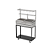 Parrilla Residencial Premium Dupla INOX 304 - Carrinho 97 x 45cm- Com Tendal - Imagem 8