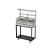 Parrilla Residencial Premium Dupla INOX 304 - Carrinho 97 x 45cm- Com Tendal - Imagem 9