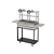 Parrilla Residencial Premium Dupla Em INOX 304 - Carrinho 97 x 45cm - Com Volante - Imagem 4