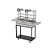 Parrilla Residencial Premium Dupla Em INOX 304 - Carrinho 97 x 45cm - Com Volante - Imagem 5