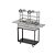 Parrilla Residencial Premium Dupla Em INOX 304 - Carrinho 97 x 45cm - Com Volante - Imagem 1