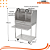 Churrasqueira Parrilla Profissional Premium de Carrinho Carenada - 91x60 - INOX 304 - Imagem 3