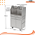 Churrasqueira Parrilla Profissional Premium de Carrinho Carenada - 91x60 - INOX 304 - Imagem 4