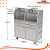 Churrasqueira Parrilla Profissional Premium de Carrinho Carenada - 130x60 - INOX 304 - Imagem 4