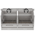 Churrasqueira Parrilla Profissional Carenada de Bancada - 130x60 - INOX 304 - Imagem 2