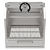 Churrasqueira Parrilla Profissional Carenada Alvenaria com Porta - 67x60 - INOX 304 - Imagem 2