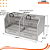 Churrasqueira Parrilla Profissional Carenada Alvenaria com Porta - 130x60 - INOX 304 - Imagem 4