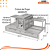 Churrasqueira Parrilla Profissional de Alvenaria Premium 127cm, 146cm OU 166cm - INOX 304 - Imagem 4