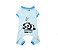 Pijama Roupinha Para Pet Cachorro e Gato Listrado Panda Azul Emporium Distripet - Imagem 1