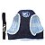 Coleira Pet Peitoral Colete Para Cachorro Jeans Emporium Azul - Imagem 2