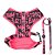 Coleira Peitoral Para Pet Cachorro Fashion Pink Emporium Distripet - Imagem 1