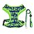 Coleira Peitoral Para Pet Cachorro Fashion Verde Emporium Distripet - Imagem 1