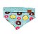 Bandana Para Pet Cachorro e Gato Dupla Face Donuts Verde Emporium Distripet - Imagem 1